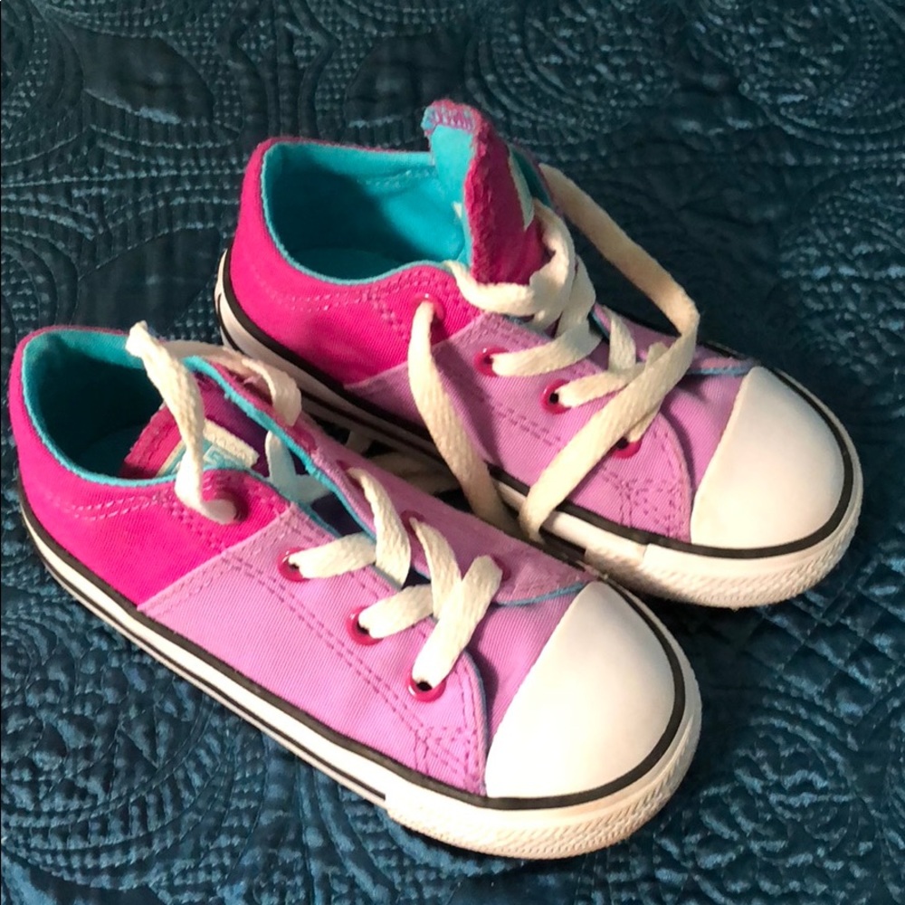 Slightly worn toddler Converse. All-Star shoes